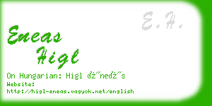 eneas higl business card